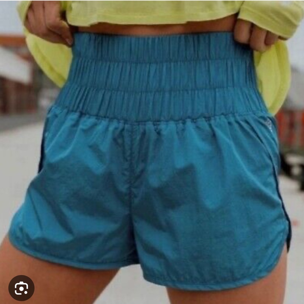 Free People Teal Athletic Shorts